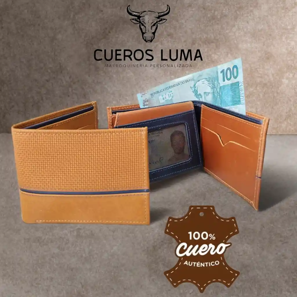 Billetera Grabada Miel