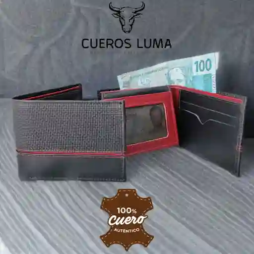 Billetera Grabada Negra