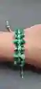 Pulsera De Micro Macramé Con Piedra De Jade