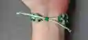 Pulsera De Micro Macramé Con Piedra De Jade
