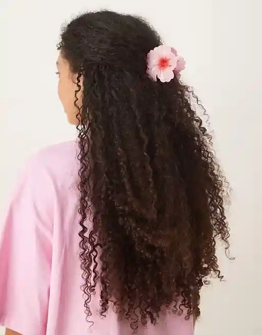 Set X 3 Pinza Caimán Gancho Flor Hawaiana Pelo Cabello