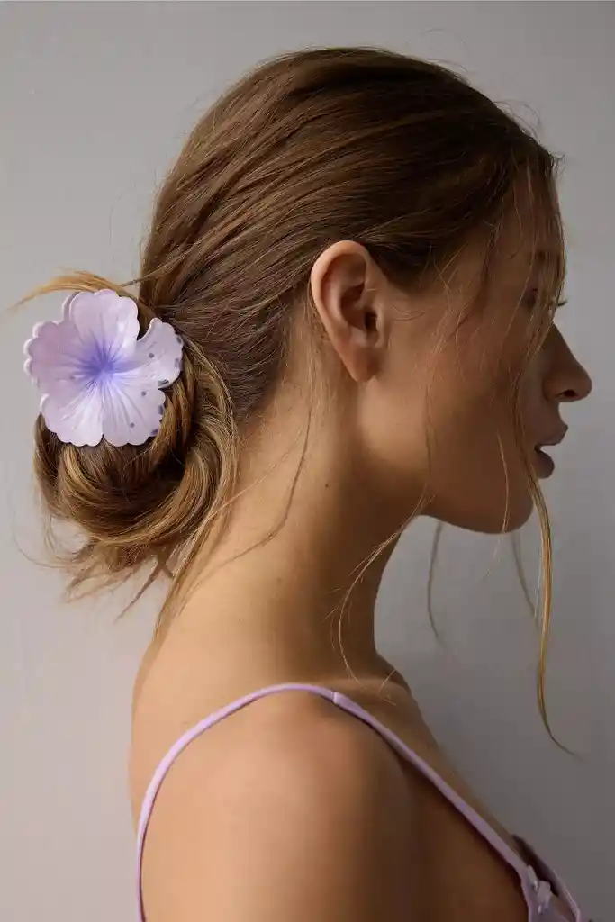 Set X 3 Pinza Caimán Gancho Flor Hawaiana Pelo Cabello