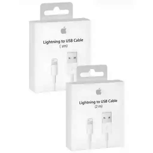 2 Und Cable Iphone Lightning Usb 1 Metro + Cable 2 Metros Iphone Lightning Usb 1:1