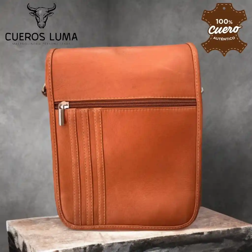 Carriel En Cuero Tula Miel