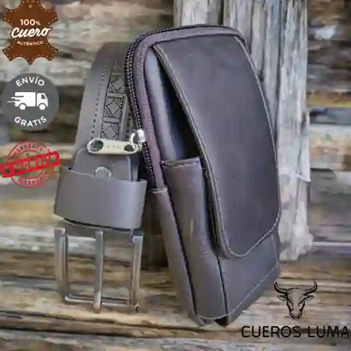 Combo Porta Celular Café