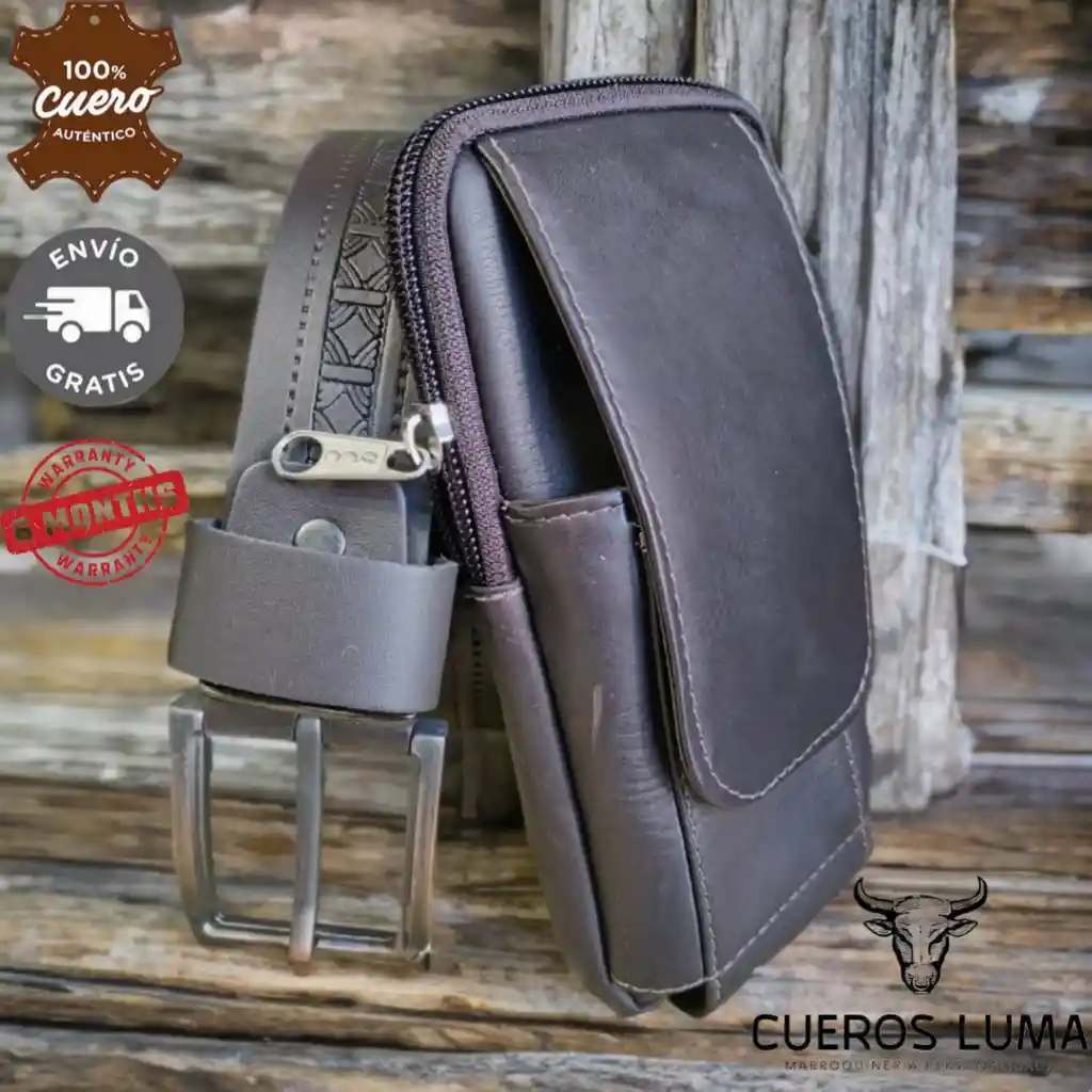 Combo Porta Celular Café