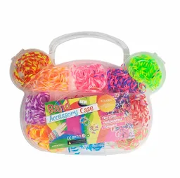Set Kit Para Hacer Pulseras Niña Style + Estuche Oso