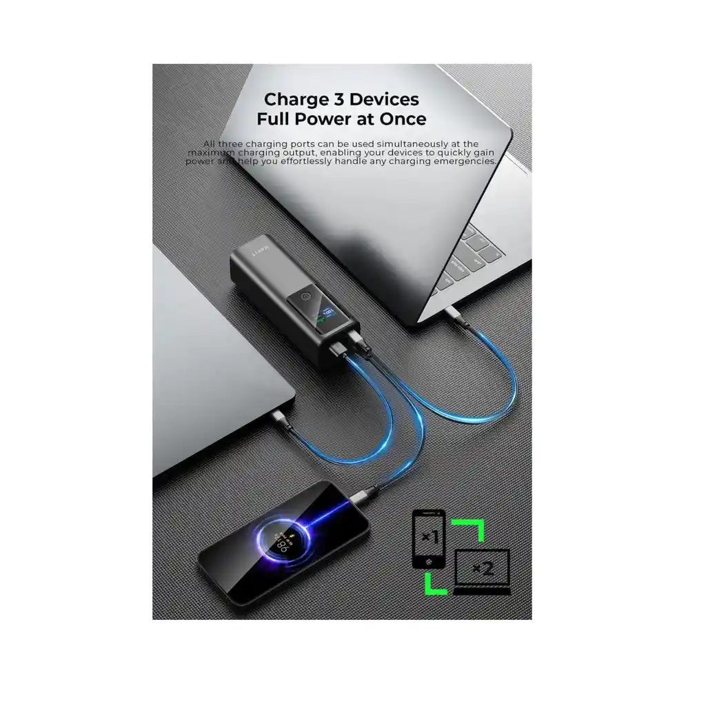 Powerbank Bateria Portable 27000mah Ultra Rapida 183w Havit