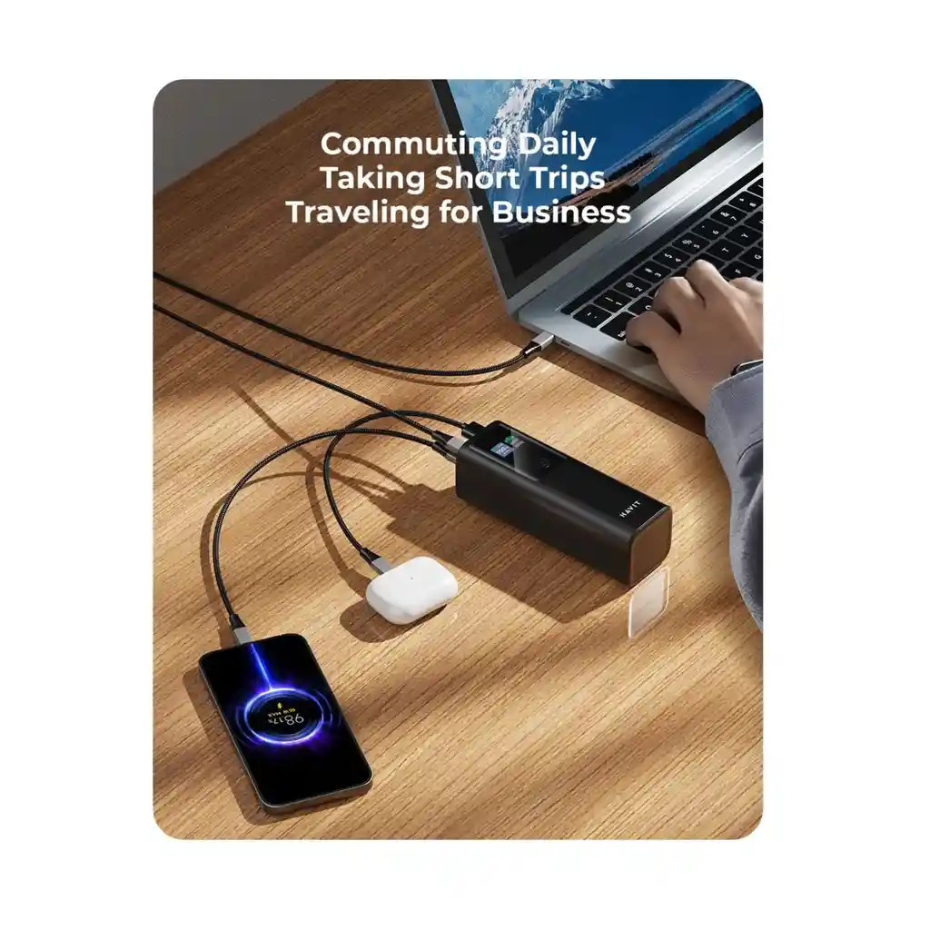 Powerbank Bateria Portable 27000mah Ultra Rapida 183w Havit