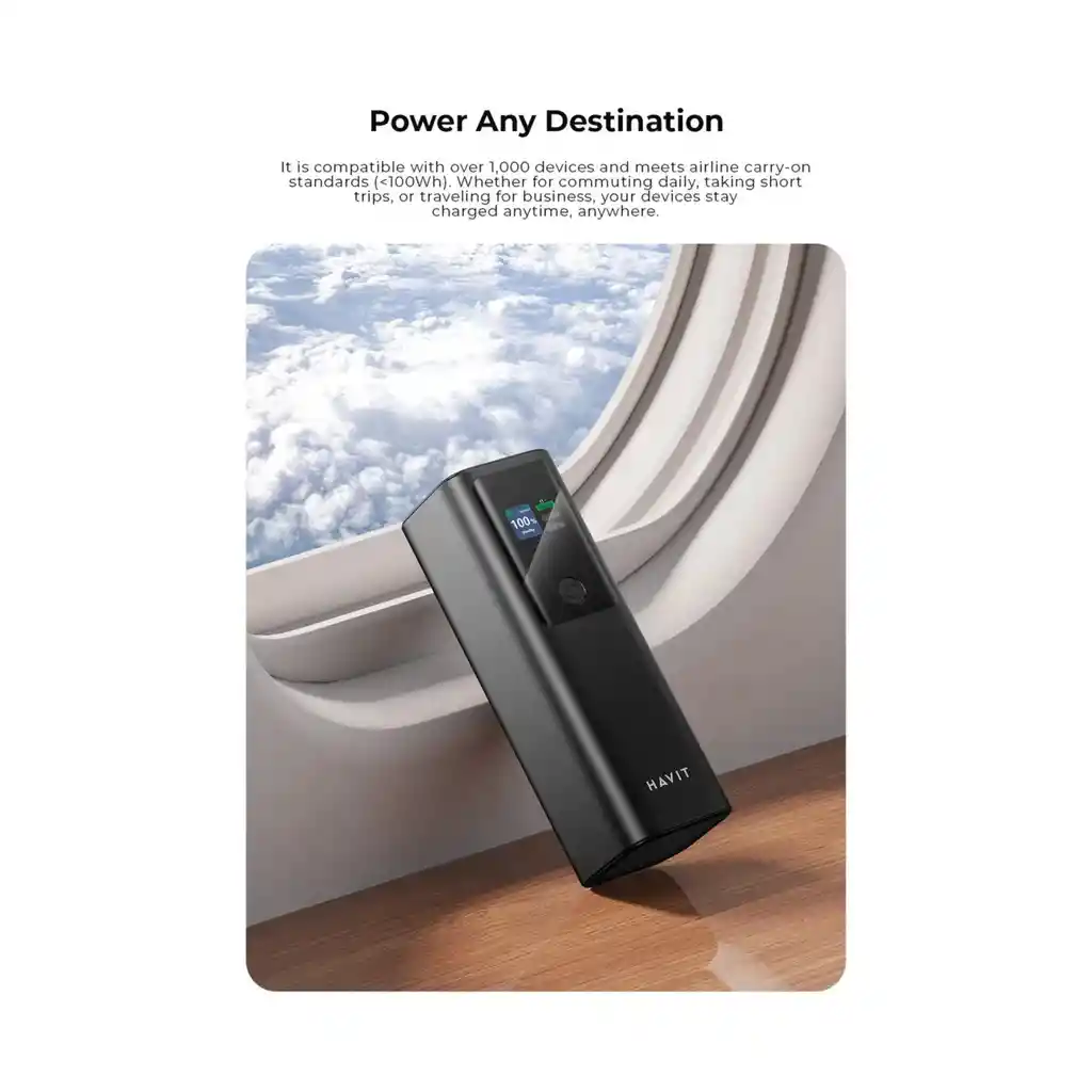Powerbank Bateria Portable 27000mah Ultra Rapida 183w Havit