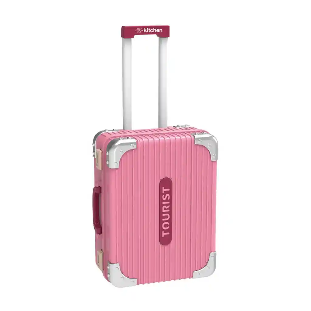 Set De Cocina Infantil Portátil Maleta Para Niña Con Luz Y Sonido