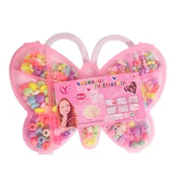 Set Kit Para Hacer Pulseras Pedreria + Estuche Mariposa