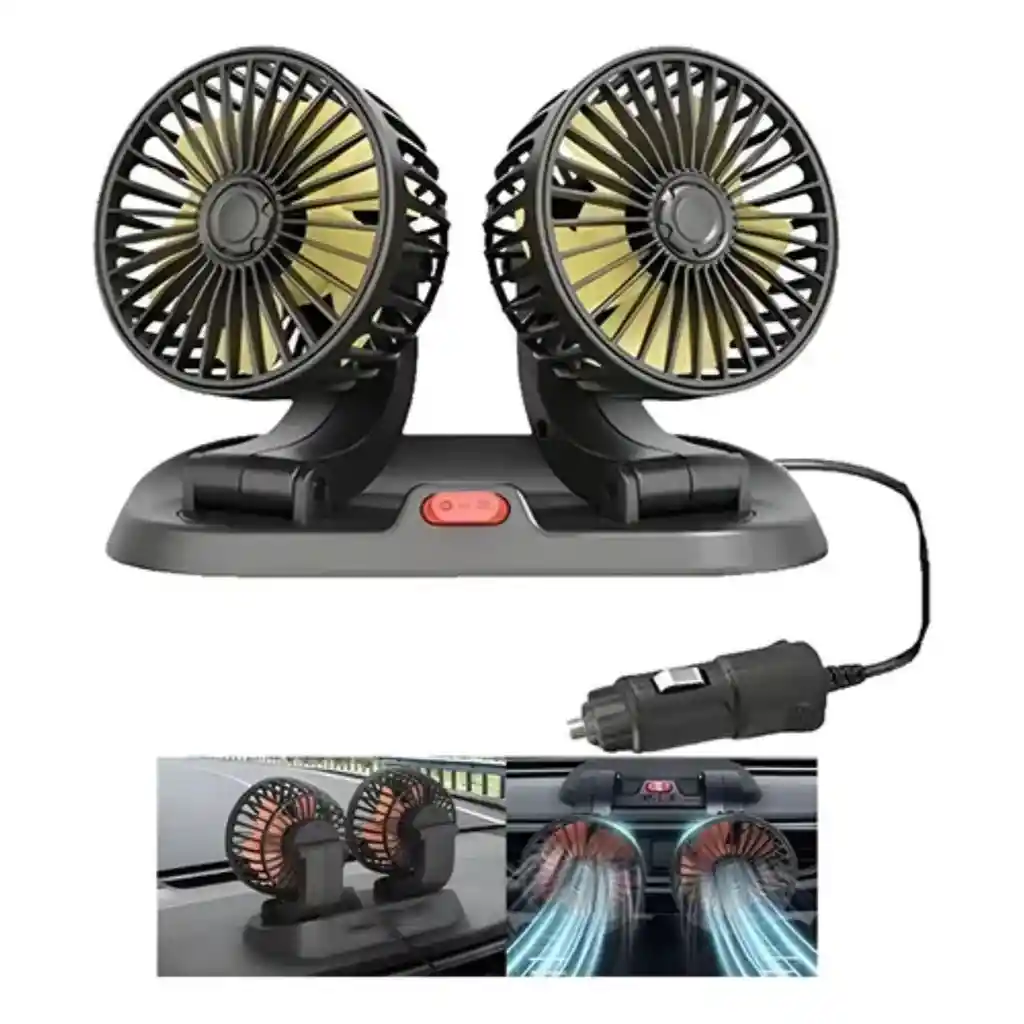 Ventilador Doble Para Coche Carro