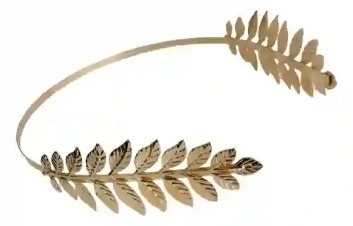Diadema Metal Corona Griega Feliz Cumpleaños Dorada *1