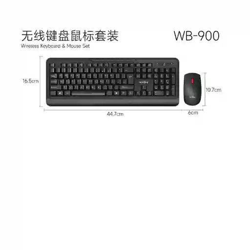 Combo Teclado Inalambrico Wb-900