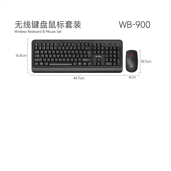 Combo Teclado Inalambrico Wb-900