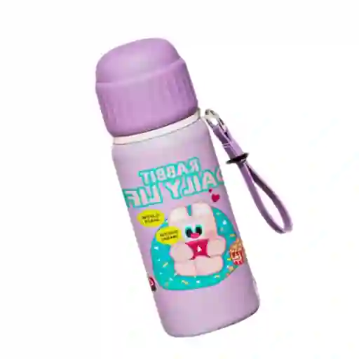 Termo Térmico Antiderrames Portátil En Acero Inoxidable Diseño Emotivo