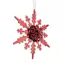 Adorno Arbol Santini Copo Nieve 13x3cm Rojo Plastico