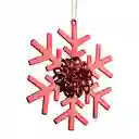 Adorno Arbol Santini Copo Nieve 12x3cm Rojo Plastico