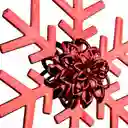 Adorno Arbol Santini Copo Nieve 12x3cm Rojo Plastico