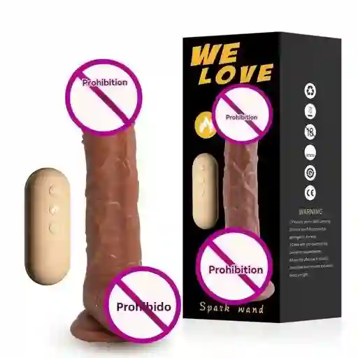 Dildo Vibrador Control Rotador - Termico