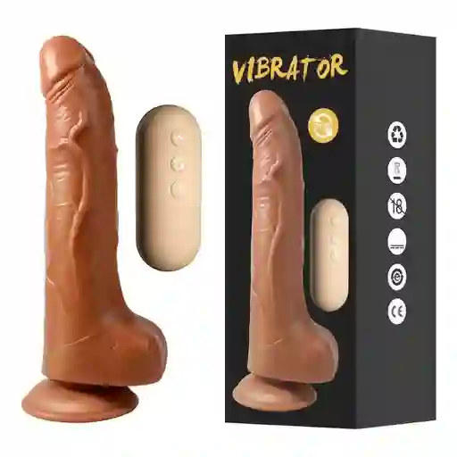 Vibrador Con Chupa Rotador Con Control