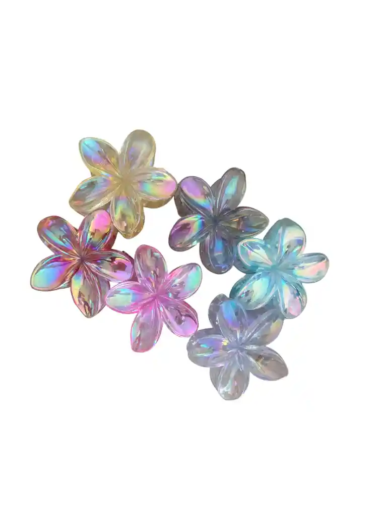 Pinza Cabello Flor Cristal Surtida
