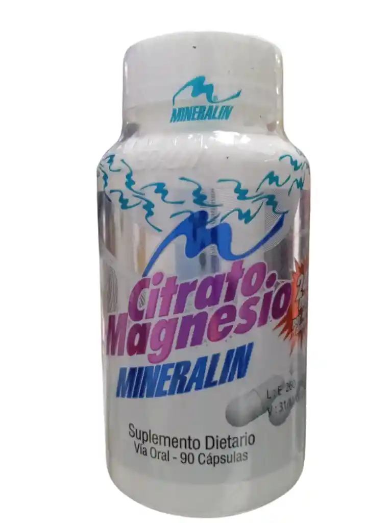 Citrato De Magnesio 240 Mg X 90 Capsulas Mineralin