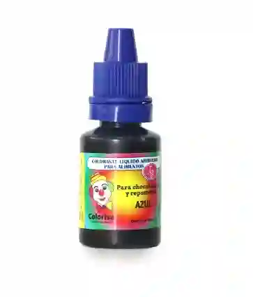 Colorante Azul Liquido Artificial Para Alimentos Reposteria 12ml