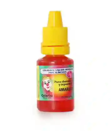 Colorante Amarillo Liquido Artificial Para Alimentos Reposteria 12ml
