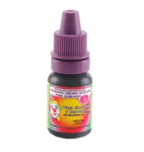 Colorante Violeta Liquido Artificial Para Alimentos Reposteria 7ml