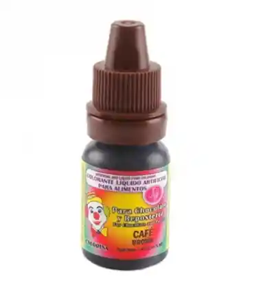 Colorante Cafe Liquido Artificial Para Alimentos Reposteria 7ml
