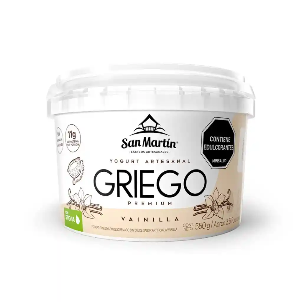 Yogurt Griego Vainilla X550gr San Martn
