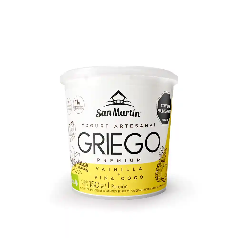 Yogurt Vainilla Coco Piñax150g San Marti