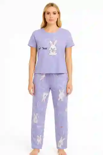 Pijama Dos Piezas Manga Corta Talla Unica