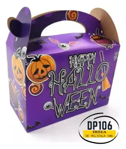 Caja Halloween Pequeña / Cajita Feliz X 1 Und