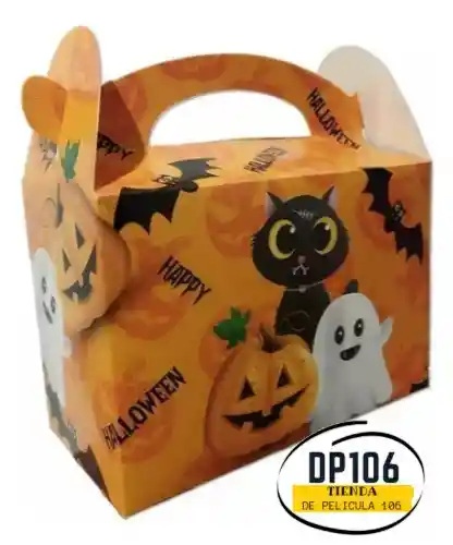 Caja Halloween Pequeña / Cajita Feliz X 1 Und