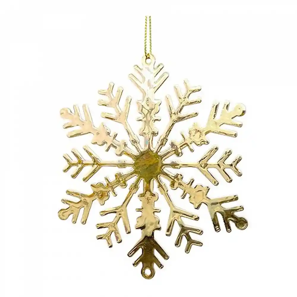 Adorno Arbol Santini Copo Nieve Dorado Hierro