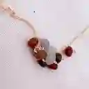 Collar Racimo Piedras Multicolor