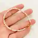 Pulsera Perlitas Naturales Con Mostacillas