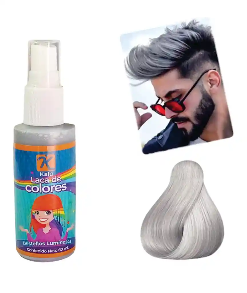 Halloween Laca Plateada Especial Para Cabello 60ml