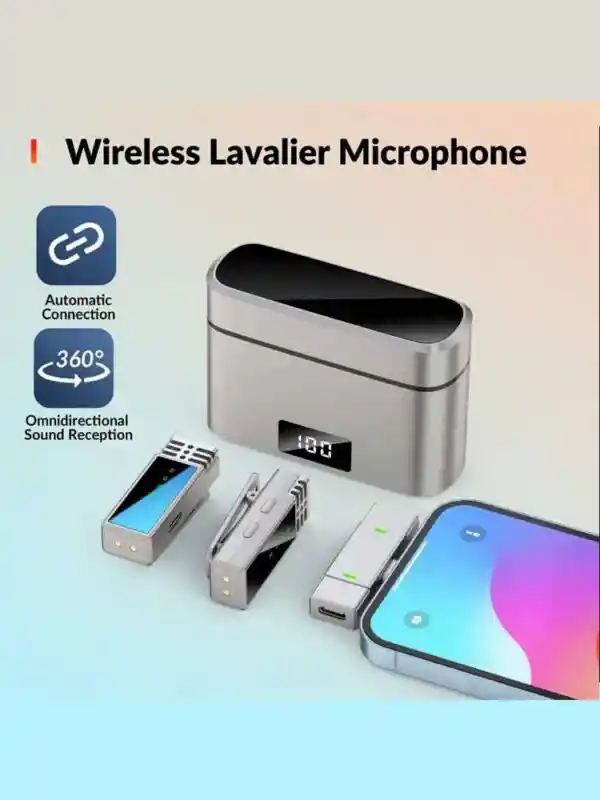 Microfono De Solapa Jmary Mw 15 Set X2 Conexión Tipo C