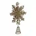Punta De Arbol Santini 26cm Dorado Plastico