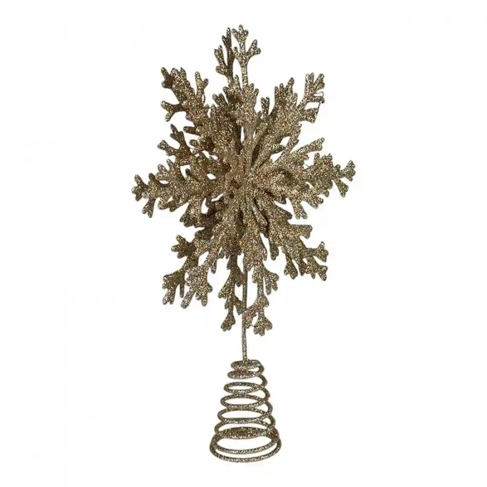 Punta De Arbol Santini 26cm Dorado Plastico