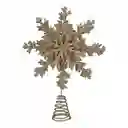 Punta De Arbol Santini 26cm Dorado Plastico