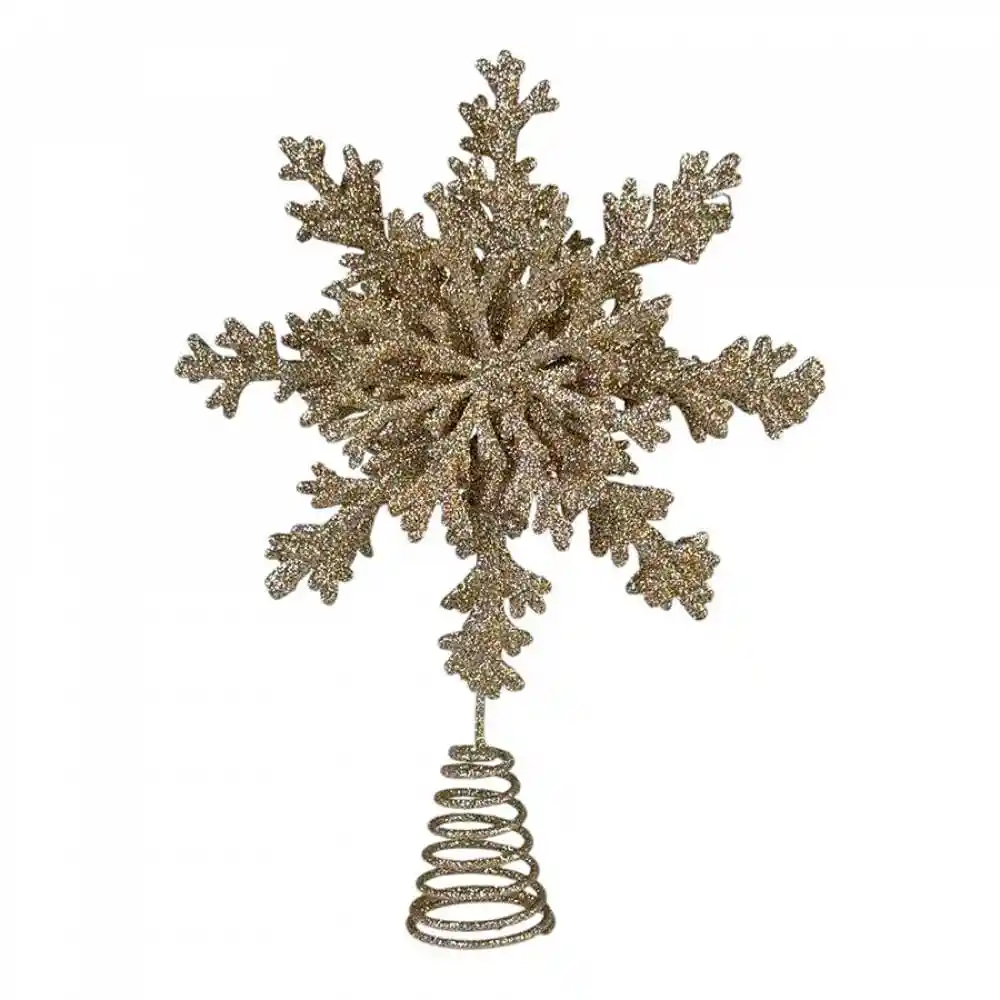 Punta De Arbol Santini 26cm Dorado Plastico