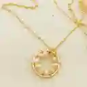 Collar Botón De Perlas