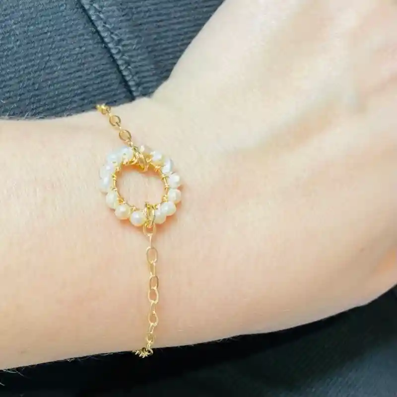 Pulsera Corona De Perlas