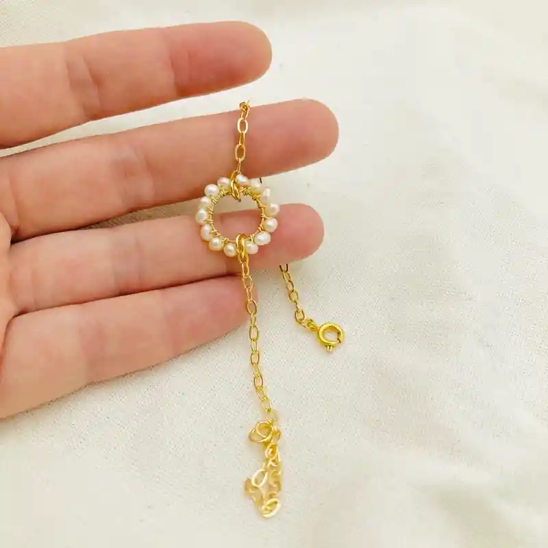 Pulsera Corona De Perlas