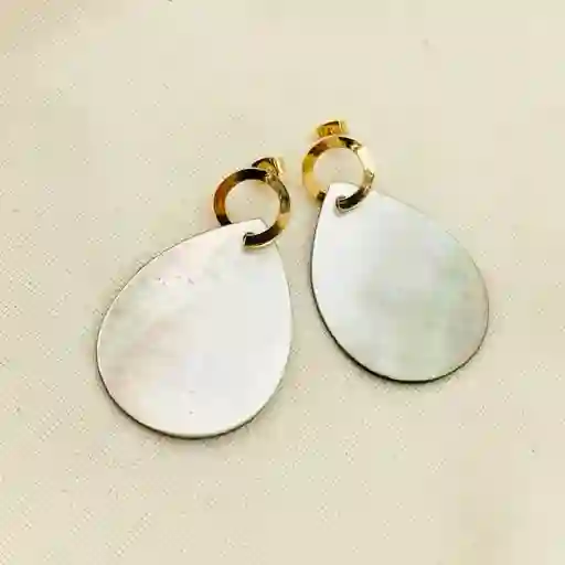 Aretes Gotas De Nácar